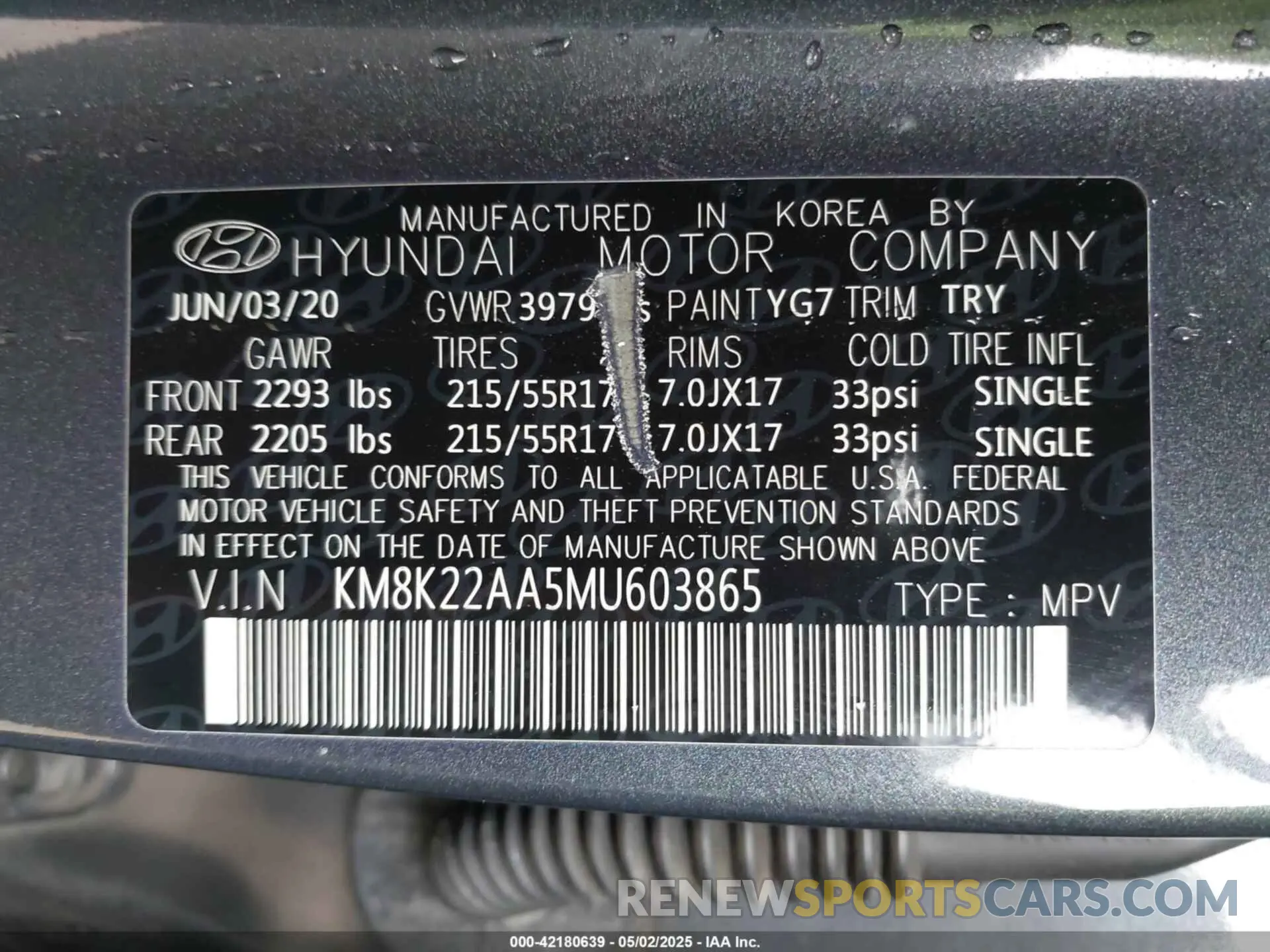 9 Photograph of a damaged car KM8K22AA5MU603865 HYUNDAI KONA 2021
