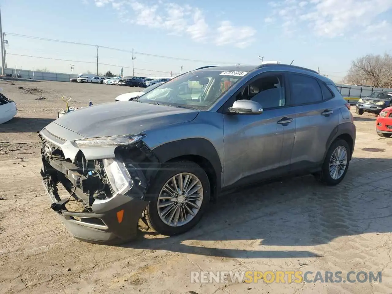 1 Photograph of a damaged car KM8K22AA5MU616812 HYUNDAI KONA 2021