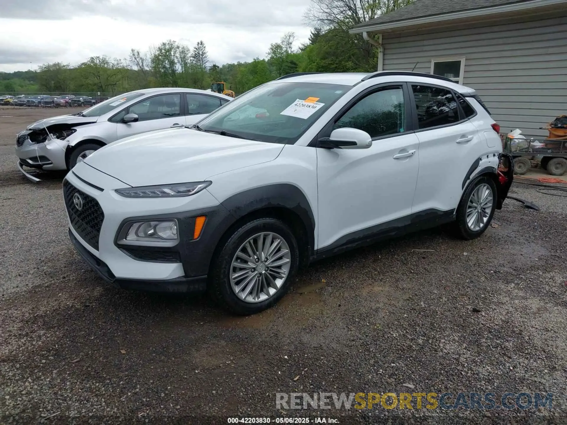 2 Photograph of a damaged car KM8K22AA6MU600814 HYUNDAI KONA 2021