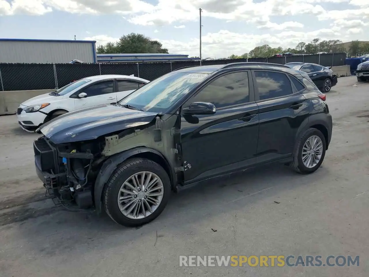 1 Photograph of a damaged car KM8K22AA6MU695830 HYUNDAI KONA 2021