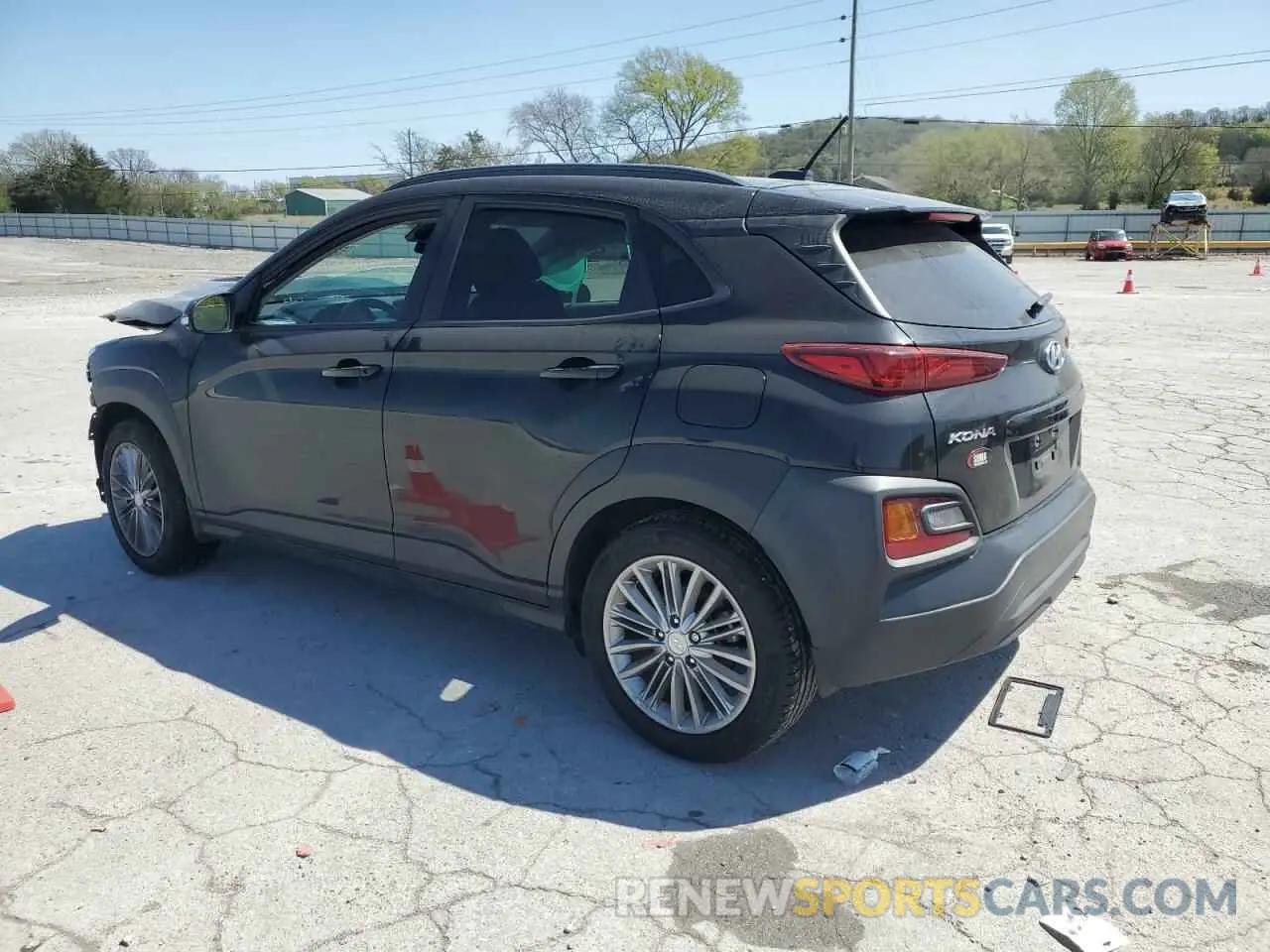 2 Photograph of a damaged car KM8K22AA7MU602863 HYUNDAI KONA 2021