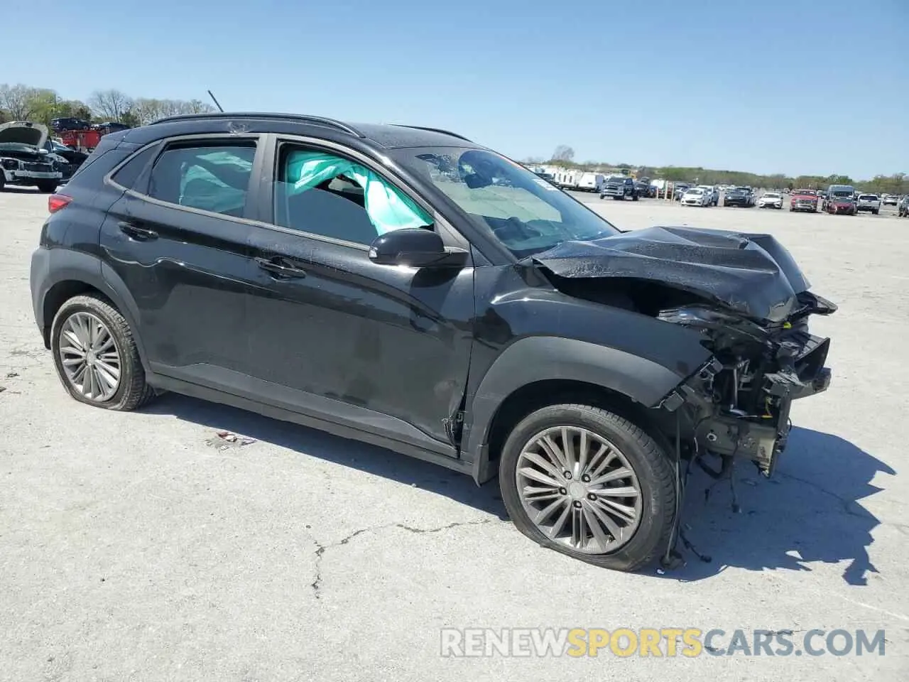 4 Photograph of a damaged car KM8K22AA7MU602863 HYUNDAI KONA 2021
