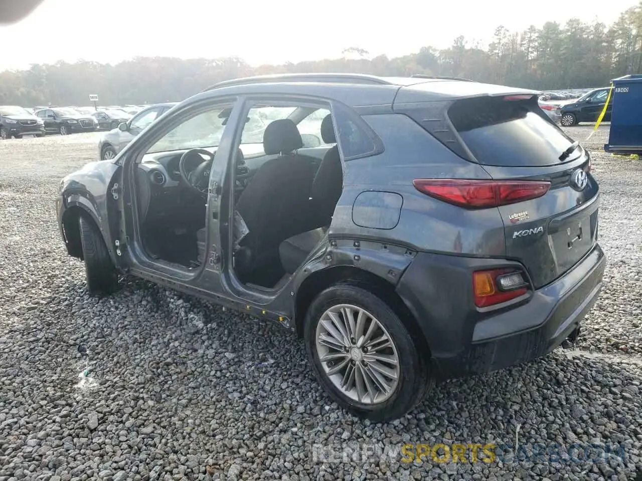 2 Photograph of a damaged car KM8K22AA7MU607366 HYUNDAI KONA 2021