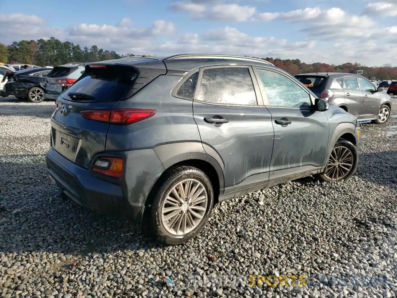 3 Photograph of a damaged car KM8K22AA7MU607366 HYUNDAI KONA 2021