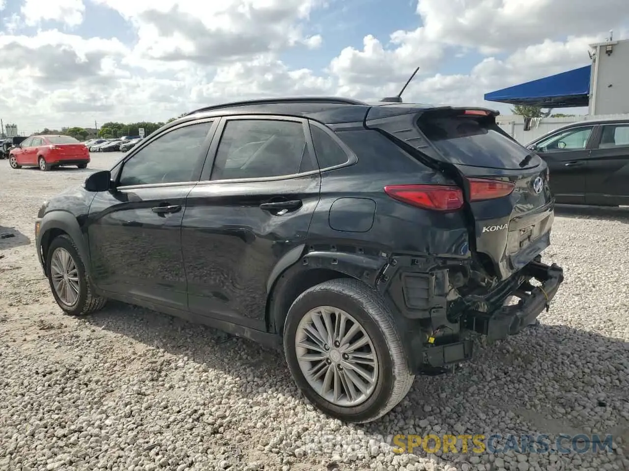 2 Photograph of a damaged car KM8K22AA7MU629528 HYUNDAI KONA 2021