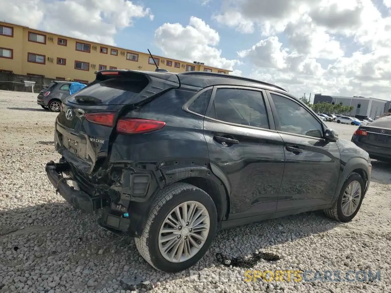 3 Photograph of a damaged car KM8K22AA7MU629528 HYUNDAI KONA 2021