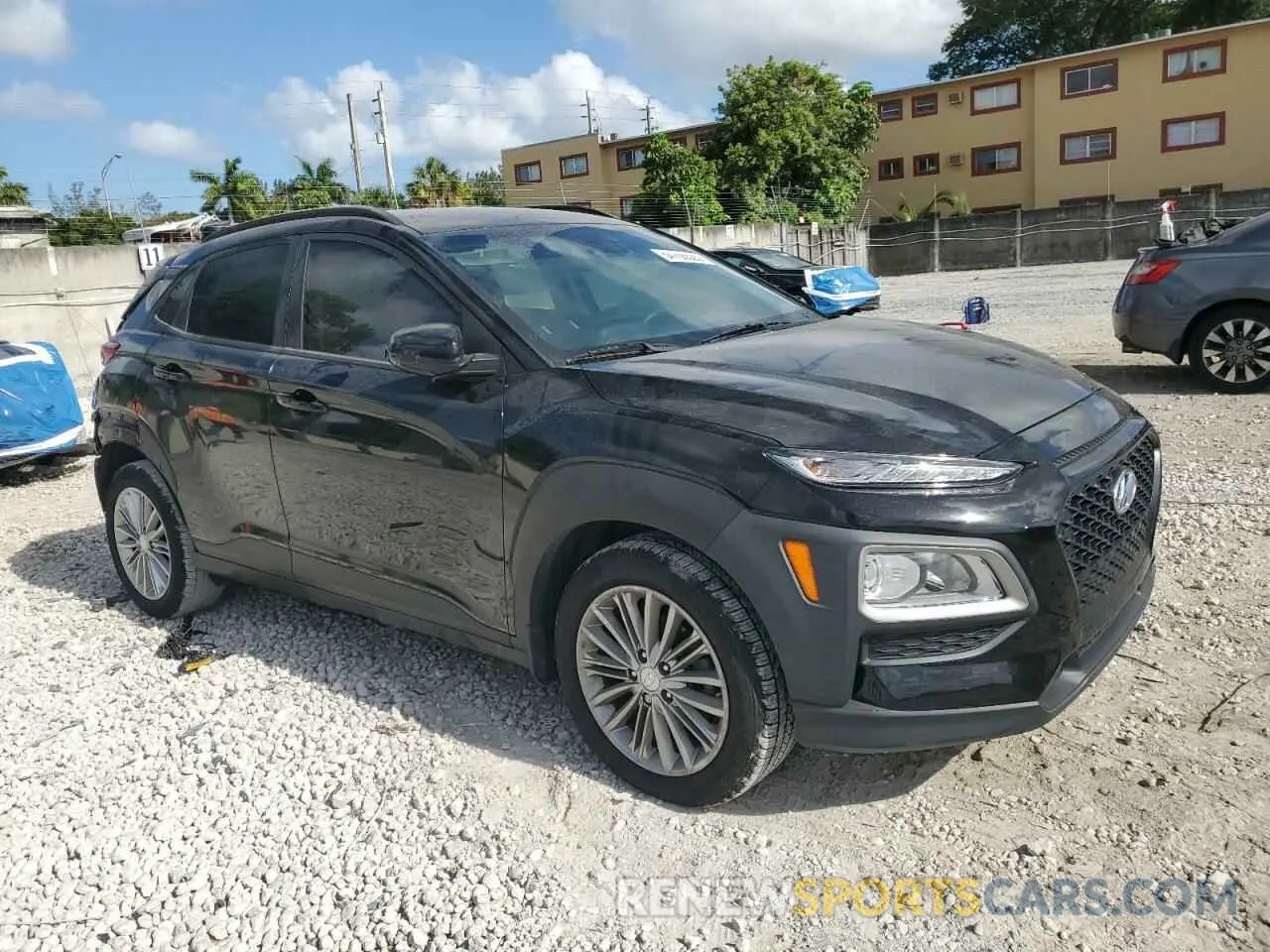 4 Photograph of a damaged car KM8K22AA7MU629528 HYUNDAI KONA 2021