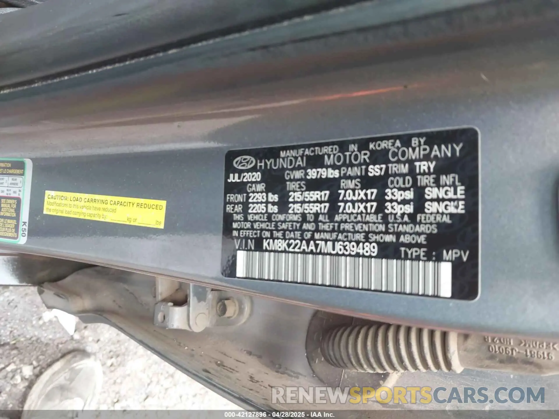 9 Photograph of a damaged car KM8K22AA7MU639489 HYUNDAI KONA 2021
