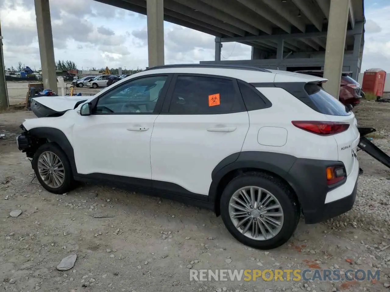 2 Photograph of a damaged car KM8K22AA7MU721688 HYUNDAI KONA 2021