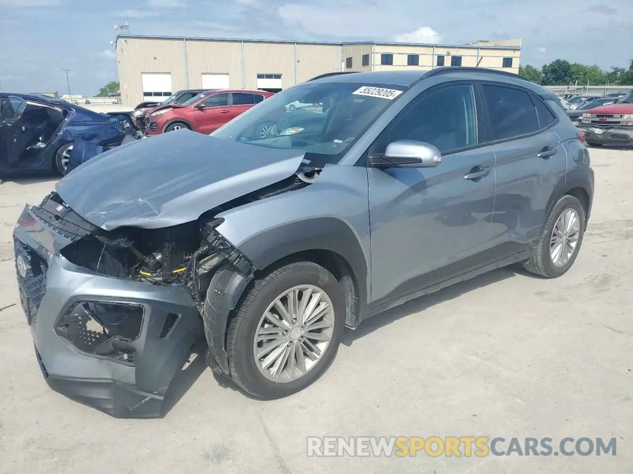 1 Photograph of a damaged car KM8K22AA8MU638416 HYUNDAI KONA 2021
