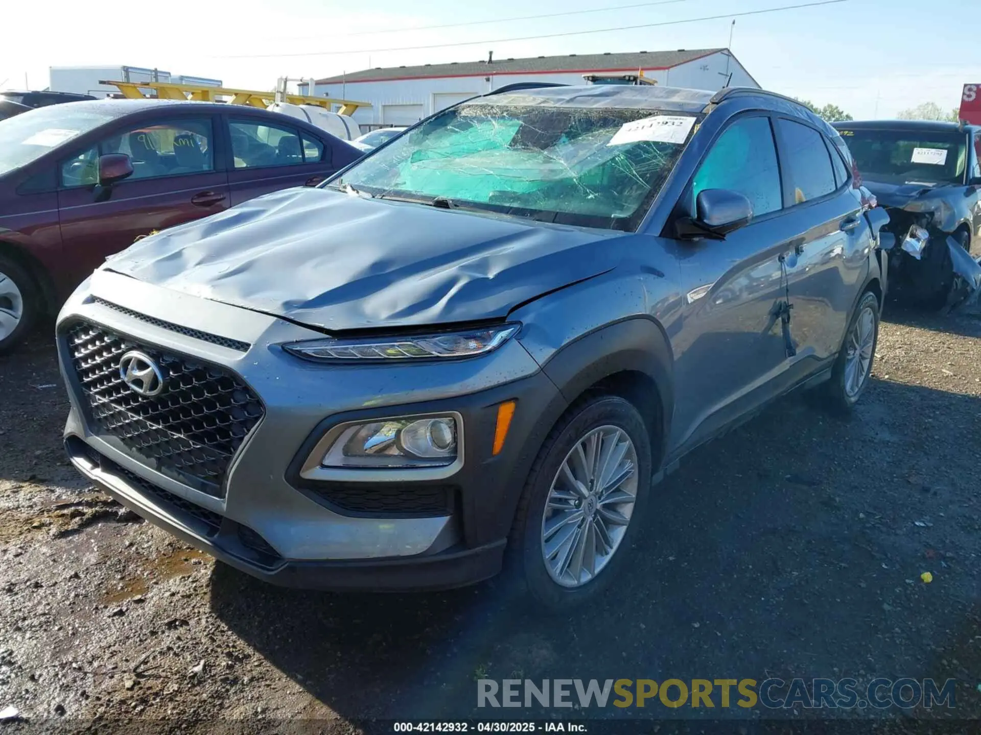 2 Photograph of a damaged car KM8K22AA8MU649092 HYUNDAI KONA 2021