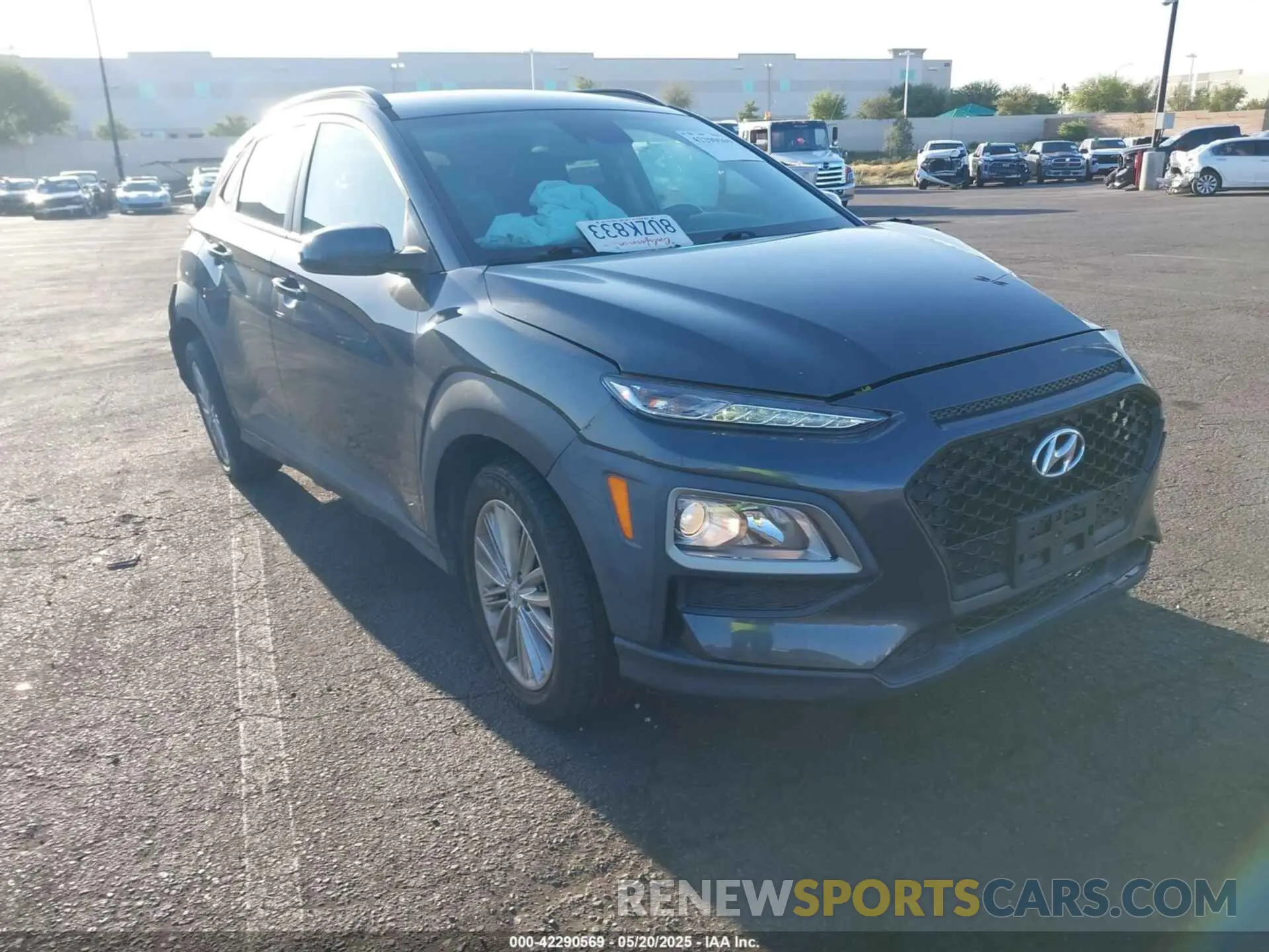 1 Photograph of a damaged car KM8K22AA8MU709713 HYUNDAI KONA 2021