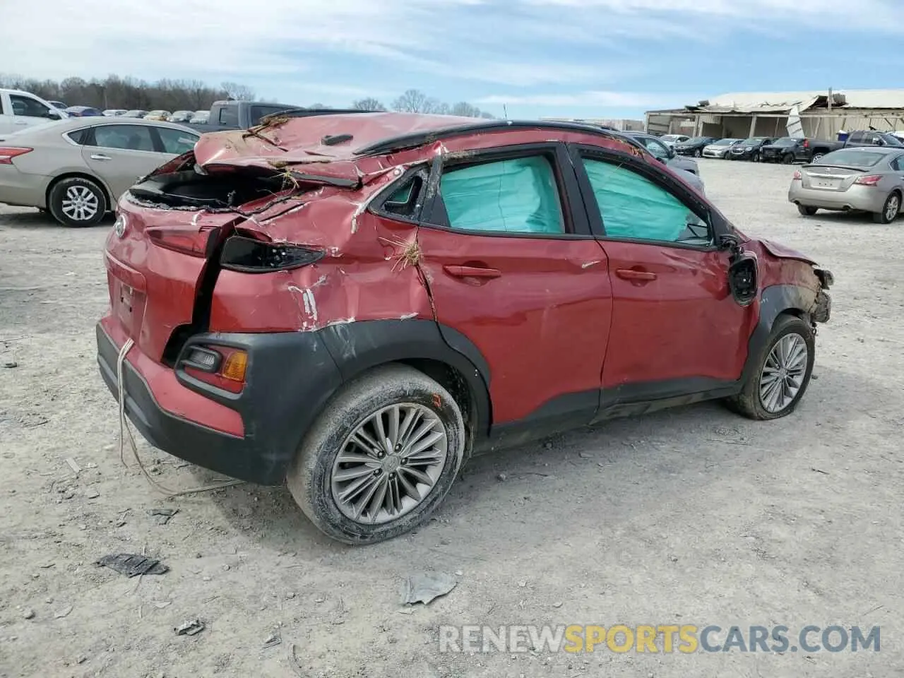 3 Photograph of a damaged car KM8K22AA8MU748267 HYUNDAI KONA 2021