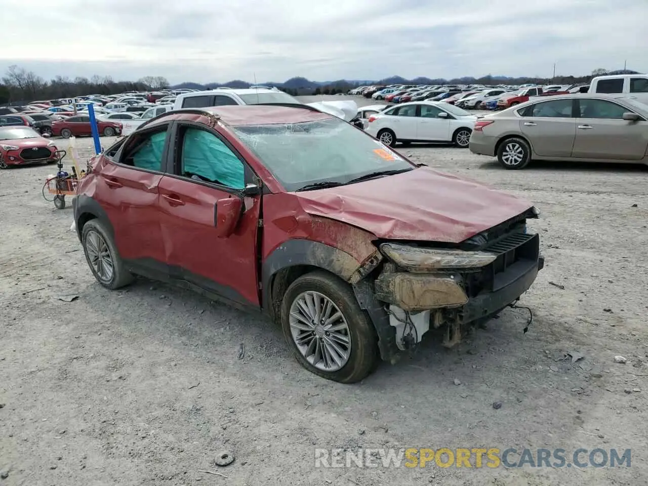4 Photograph of a damaged car KM8K22AA8MU748267 HYUNDAI KONA 2021