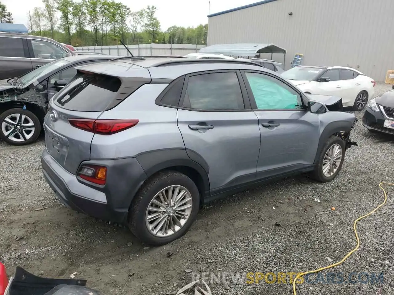 3 Photograph of a damaged car KM8K22AA9MU702799 HYUNDAI KONA 2021