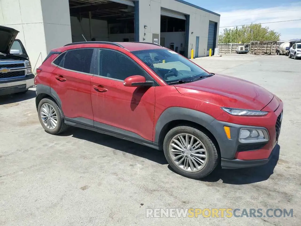 4 Photograph of a damaged car KM8K22AA9MU747662 HYUNDAI KONA 2021