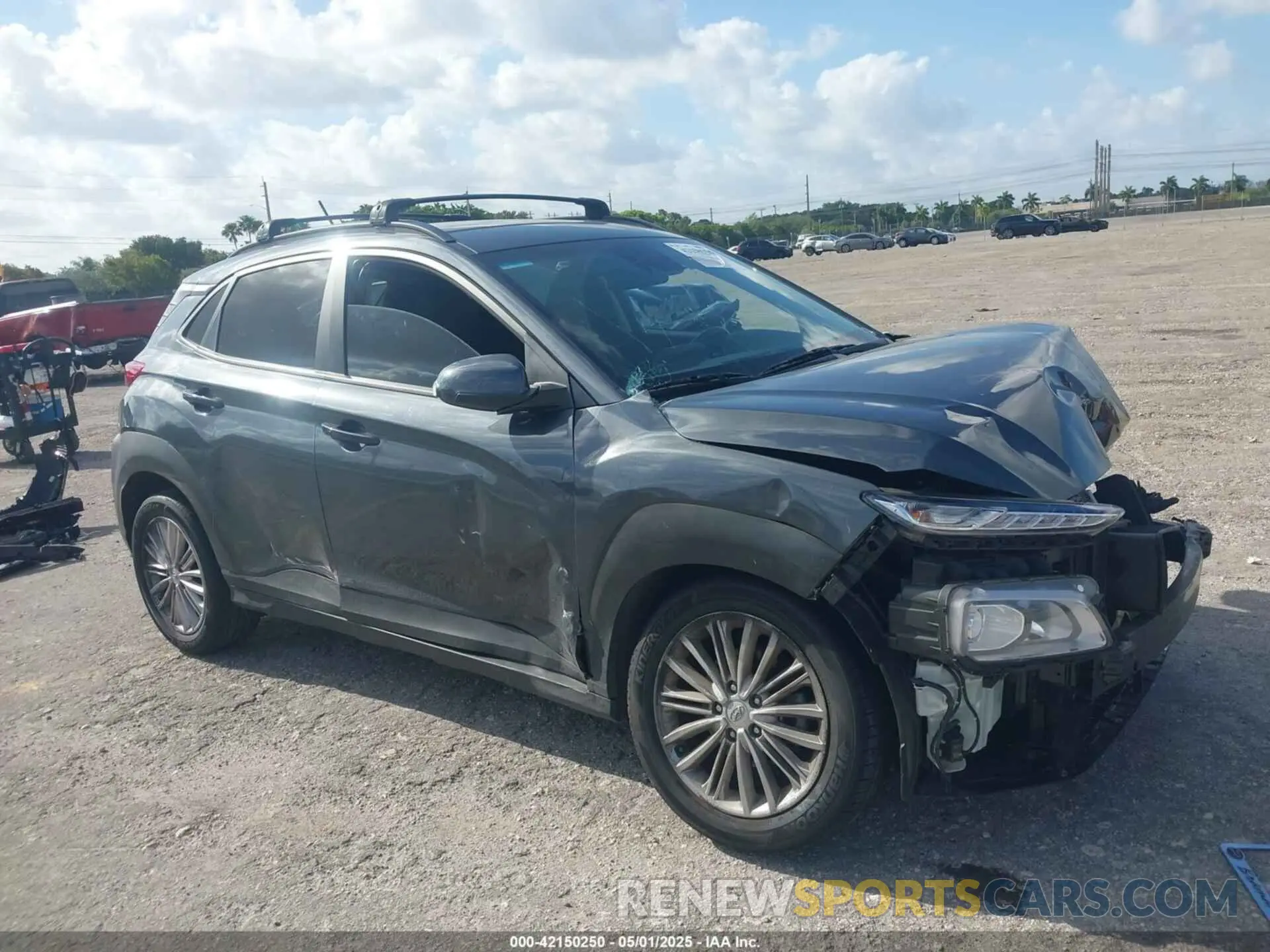 1 Photograph of a damaged car KM8K22AAXMU723290 HYUNDAI KONA 2021