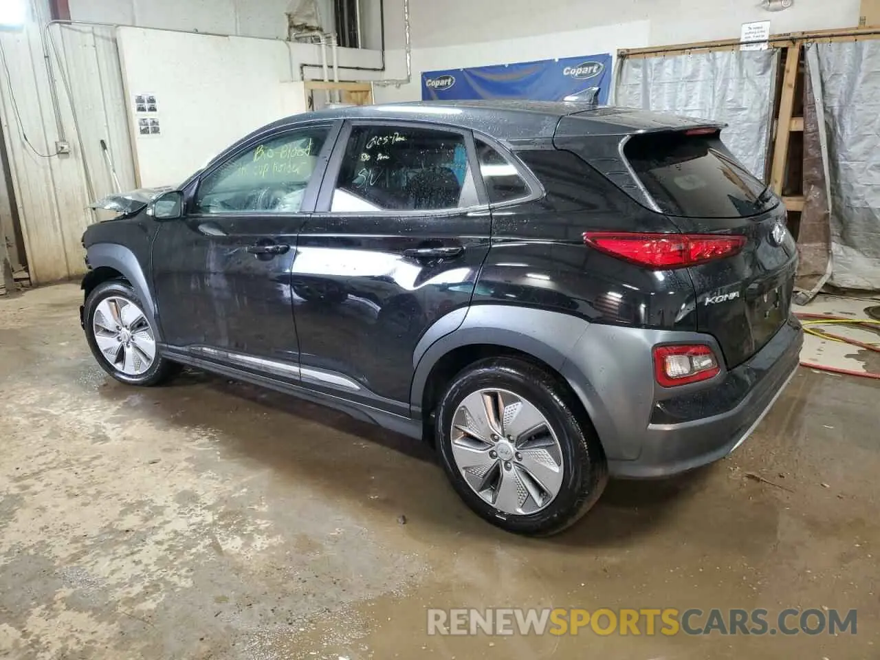 2 Photograph of a damaged car KM8K23AG0MU131505 HYUNDAI KONA 2021