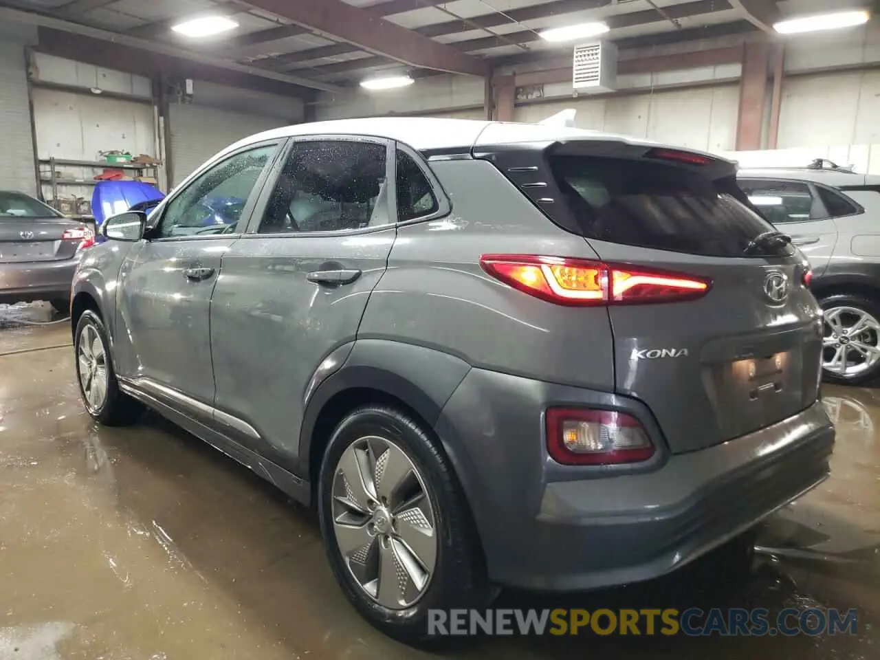 2 Photograph of a damaged car KM8K23AG1MU124224 HYUNDAI KONA 2021