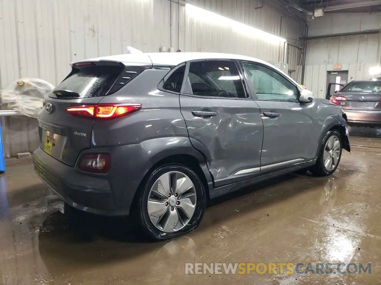 3 Photograph of a damaged car KM8K23AG1MU124224 HYUNDAI KONA 2021