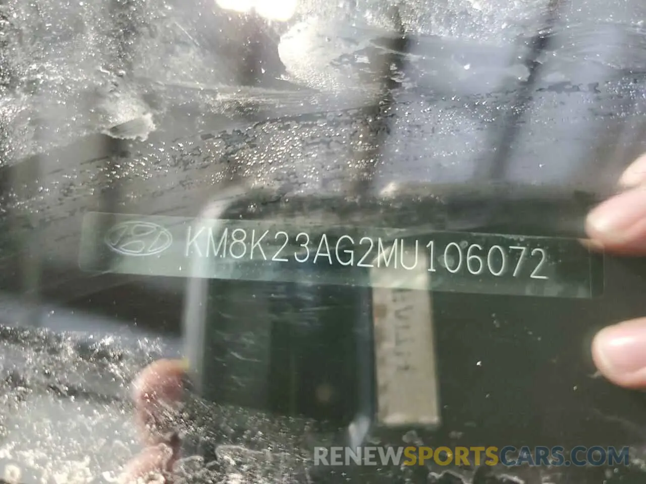 14 Photograph of a damaged car KM8K23AG2MU106072 HYUNDAI KONA 2021