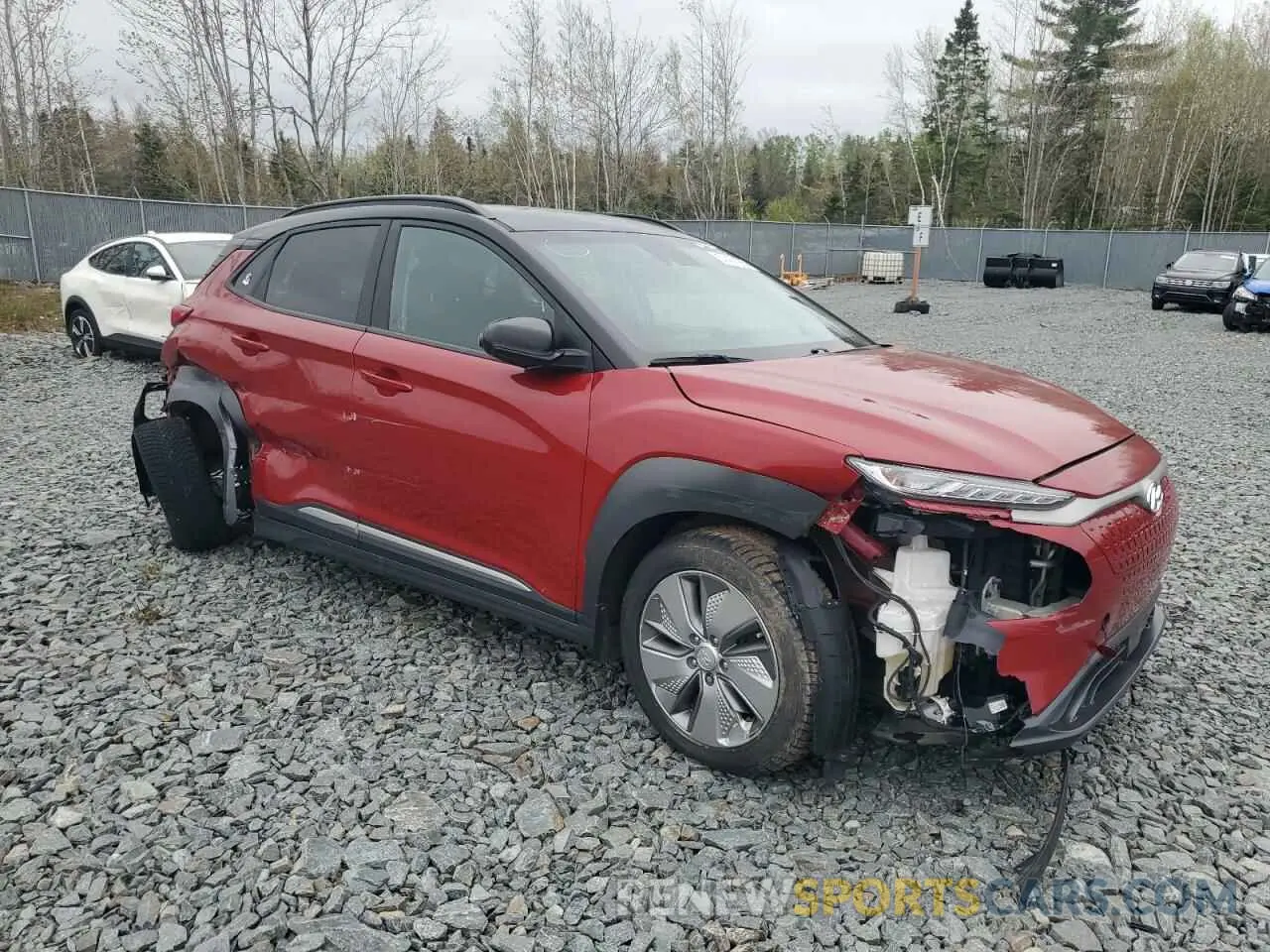 4 Photograph of a damaged car KM8K23AG4MU112990 HYUNDAI KONA 2021