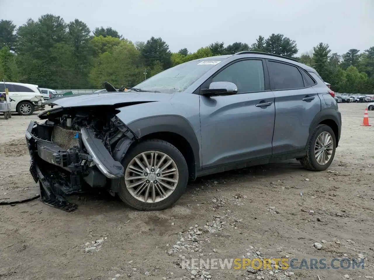 1 Photograph of a damaged car KM8K2CAA0MU655085 HYUNDAI KONA 2021