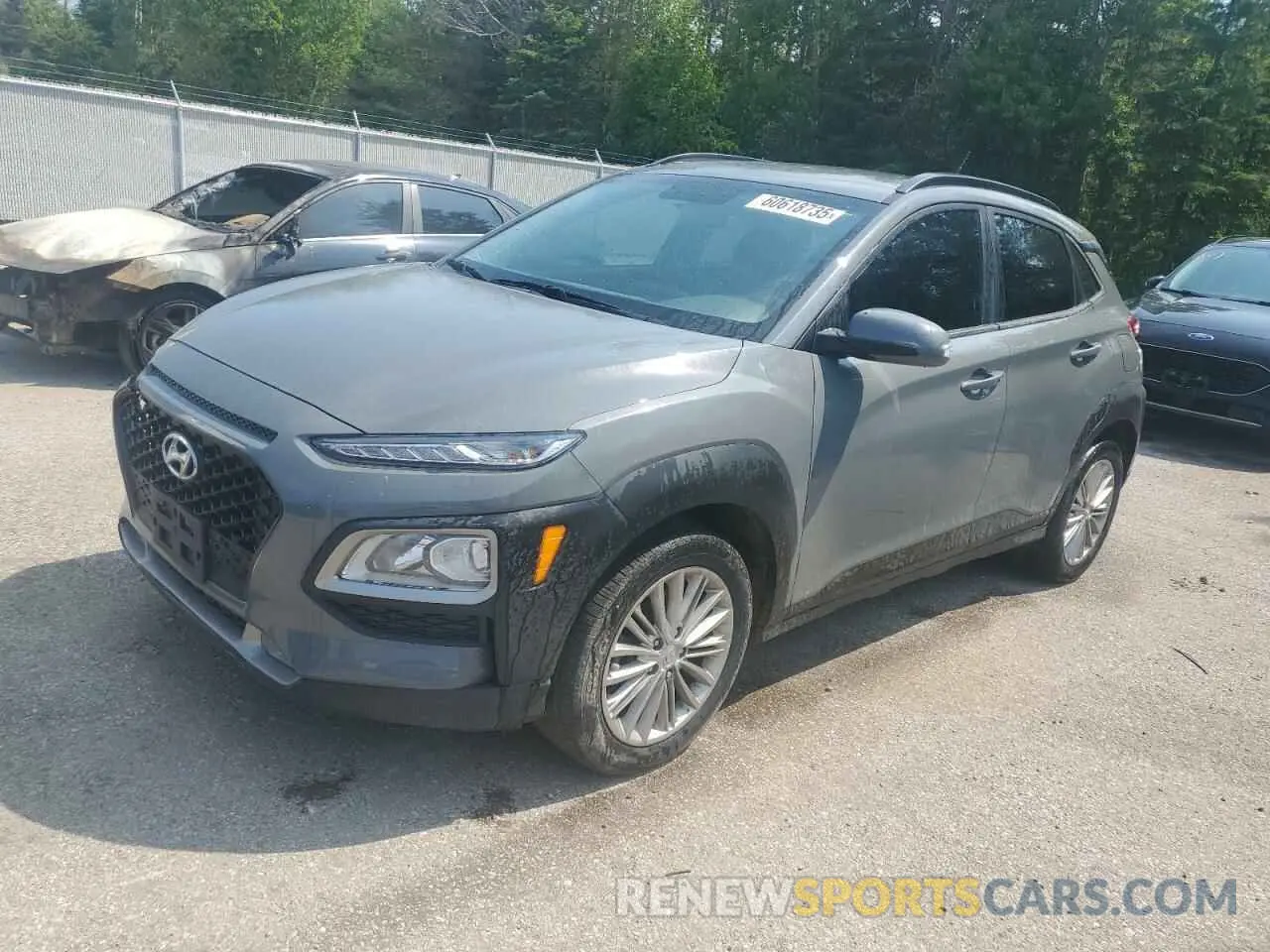 1 Photograph of a damaged car KM8K2CAA2MU669554 HYUNDAI KONA 2021