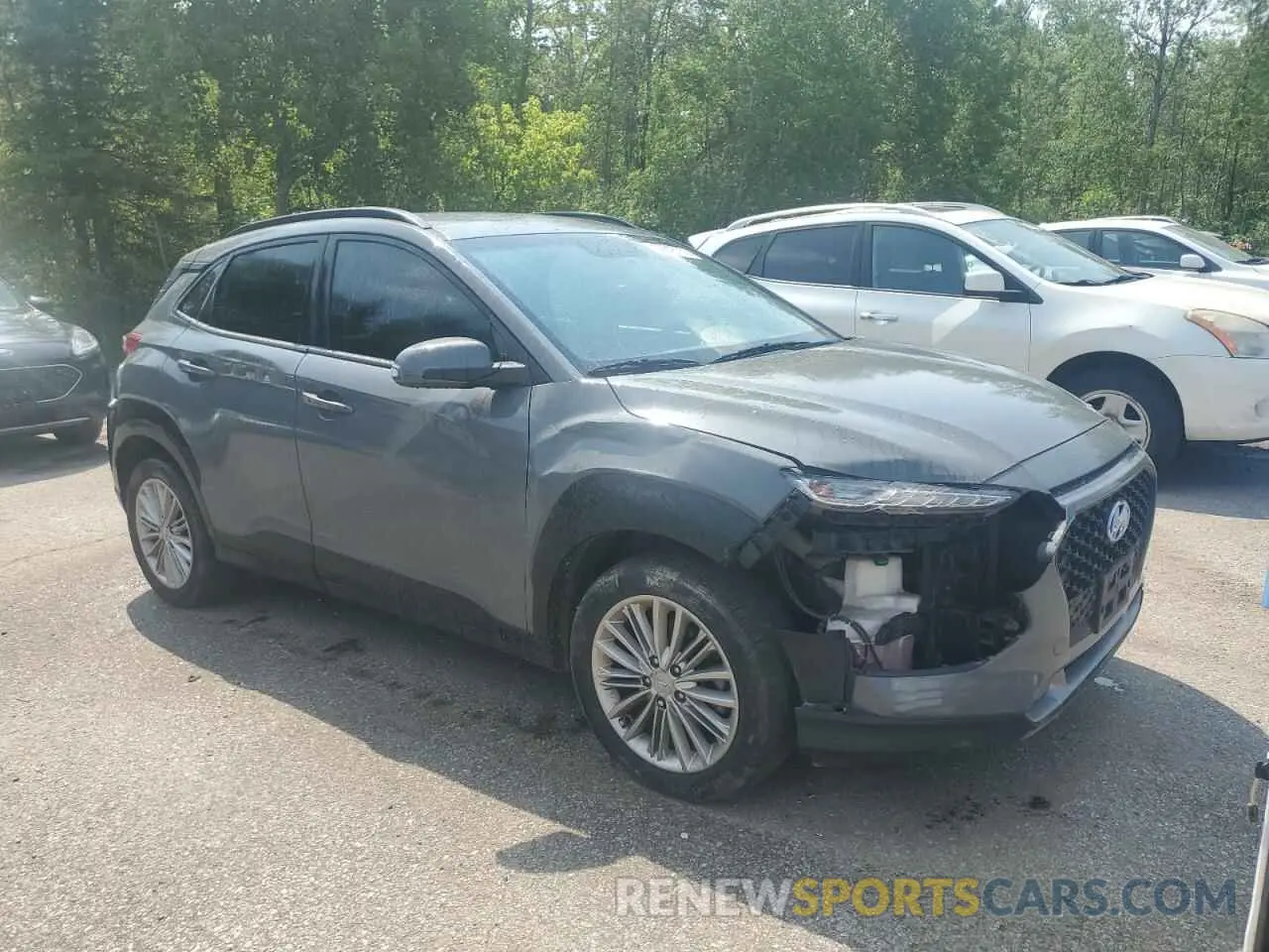 4 Photograph of a damaged car KM8K2CAA2MU669554 HYUNDAI KONA 2021