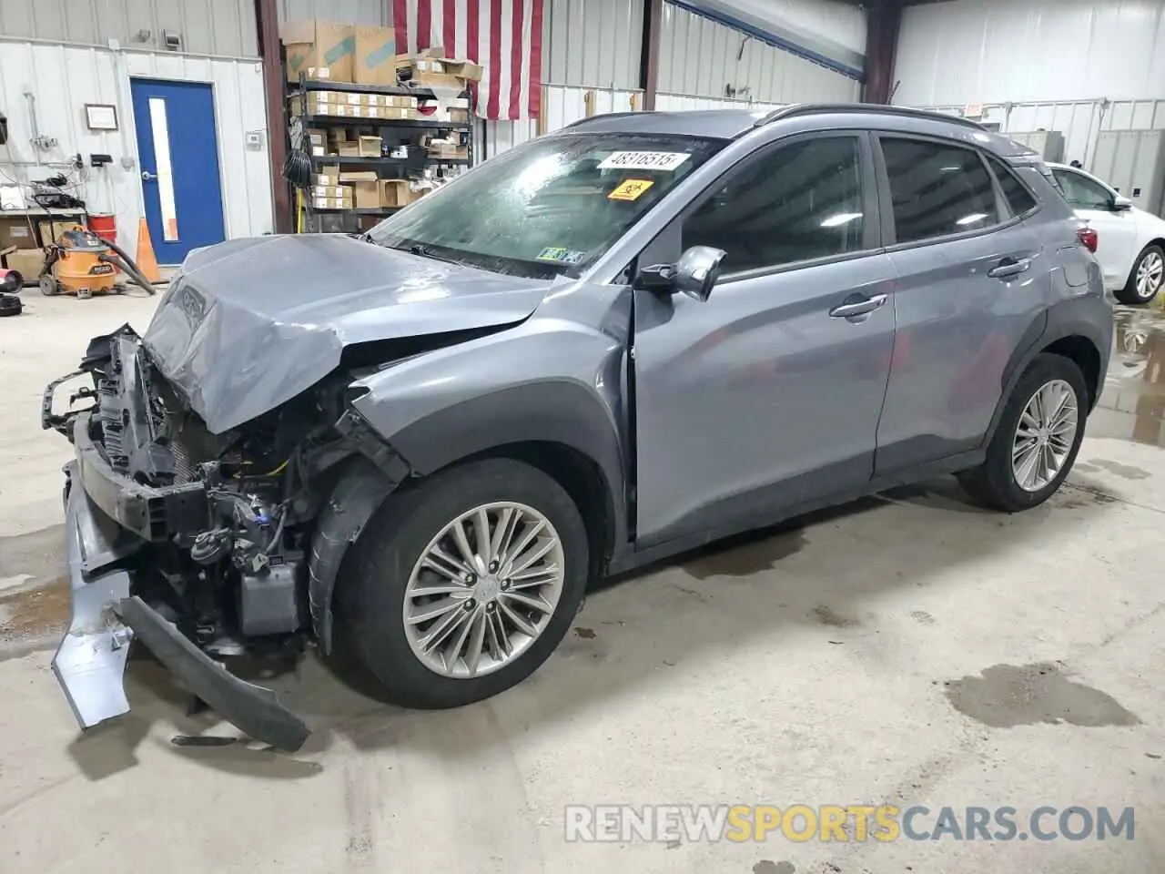 1 Photograph of a damaged car KM8K2CAA2MU708630 HYUNDAI KONA 2021
