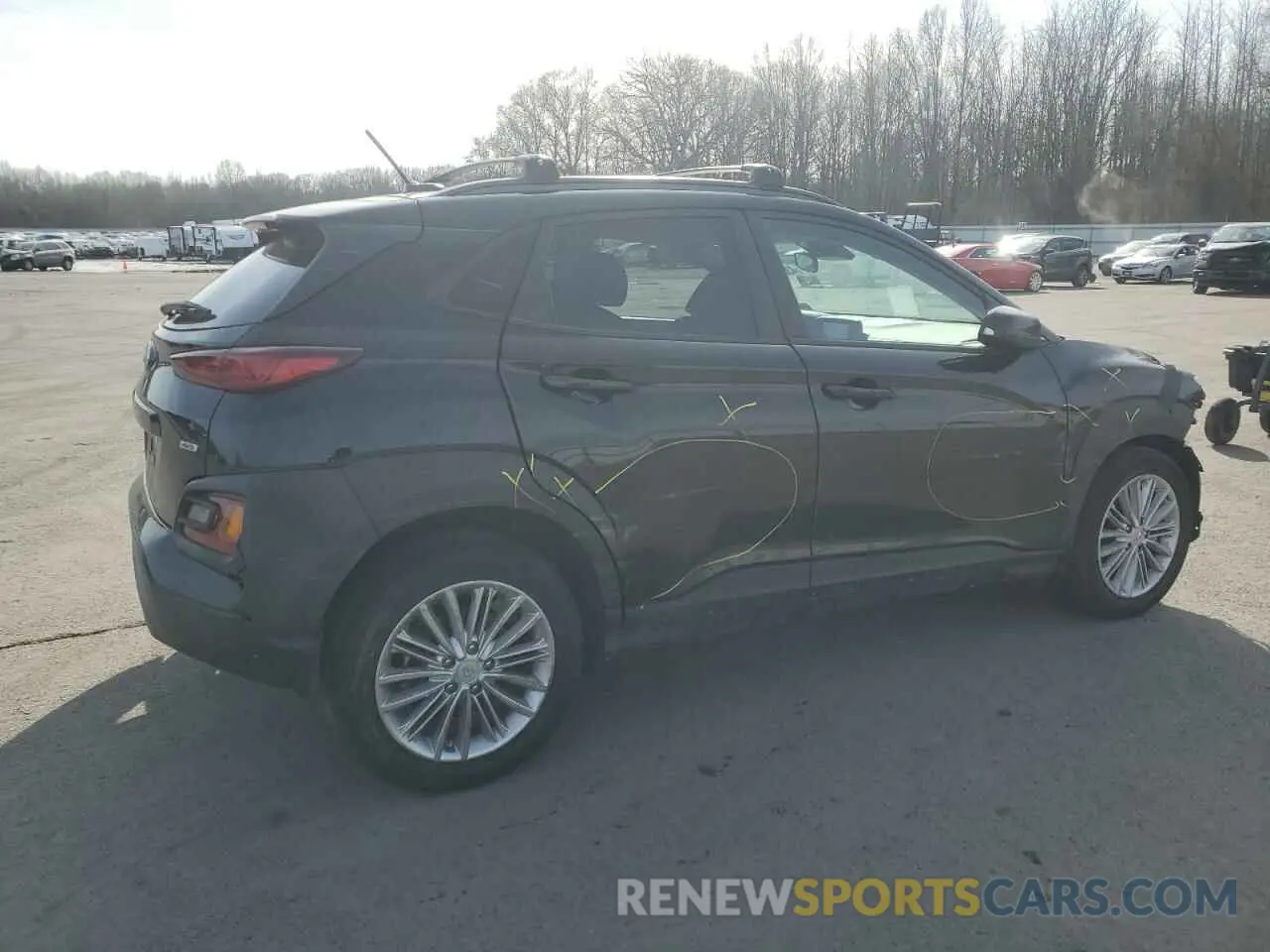 3 Photograph of a damaged car KM8K2CAA3MU717563 HYUNDAI KONA 2021