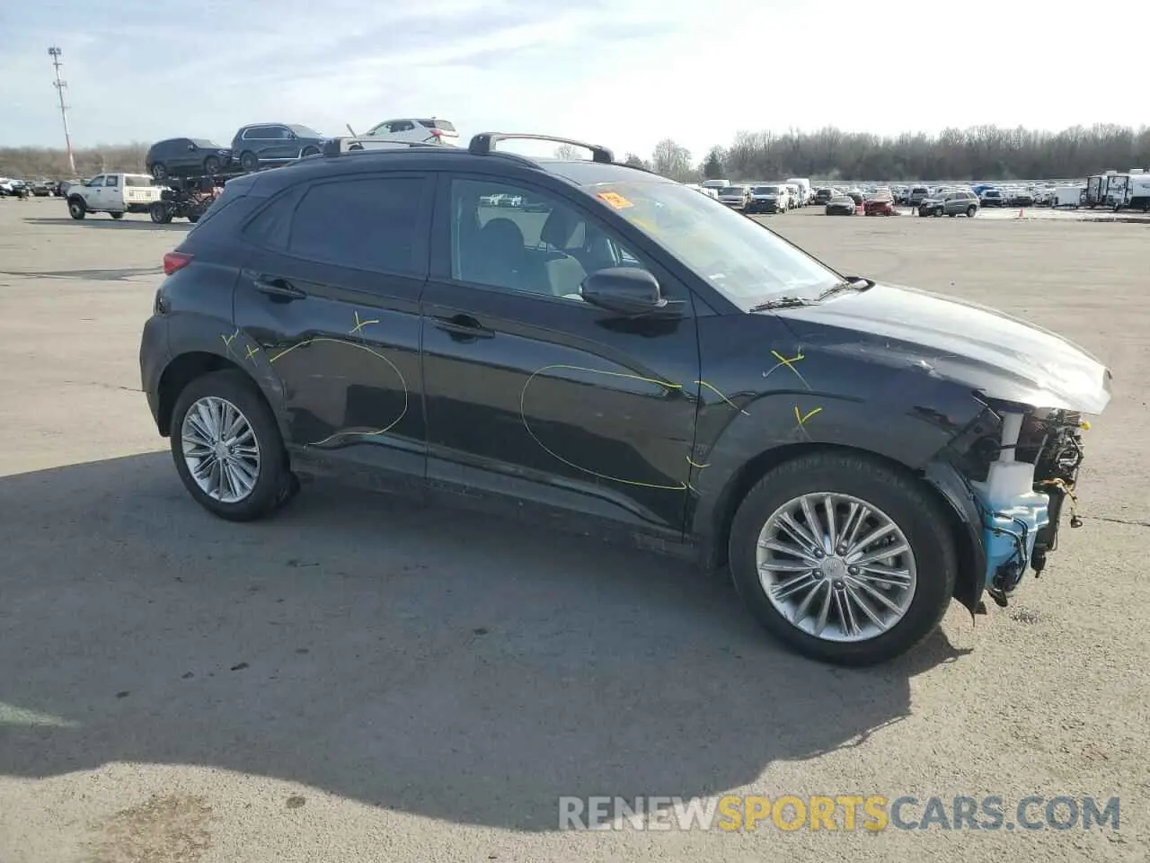 4 Photograph of a damaged car KM8K2CAA3MU717563 HYUNDAI KONA 2021