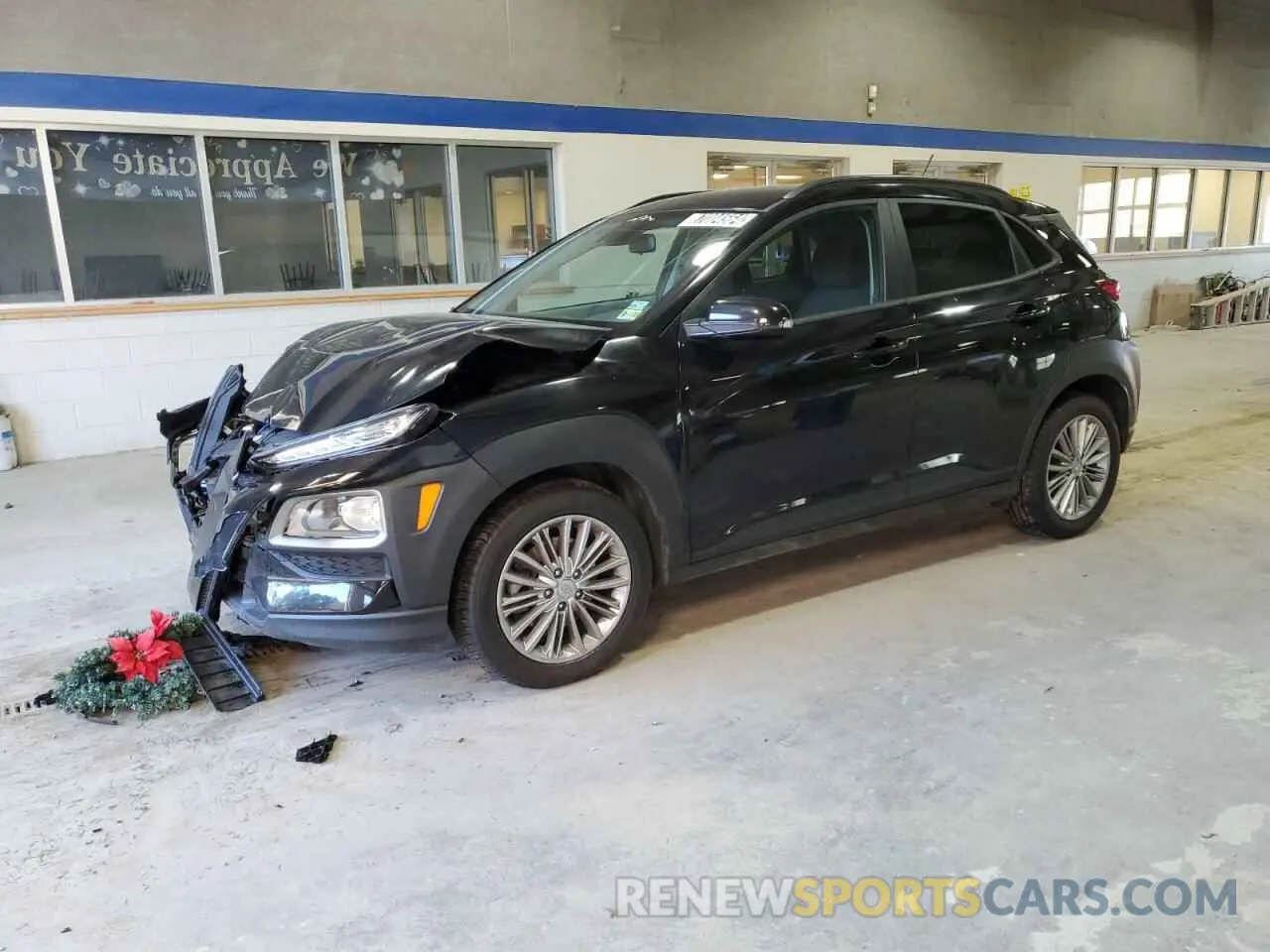 1 Photograph of a damaged car KM8K2CAA3MU739742 HYUNDAI KONA 2021