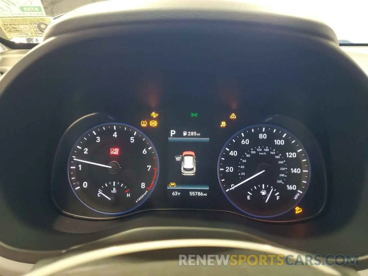9 Photograph of a damaged car KM8K2CAA3MU739742 HYUNDAI KONA 2021