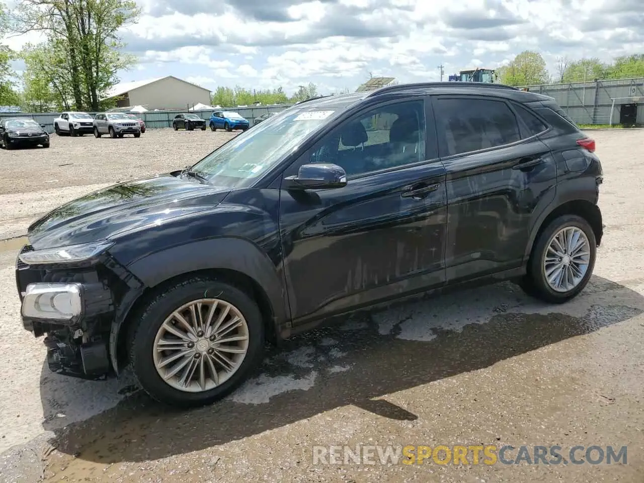 1 Photograph of a damaged car KM8K2CAA4MU611980 HYUNDAI KONA 2021