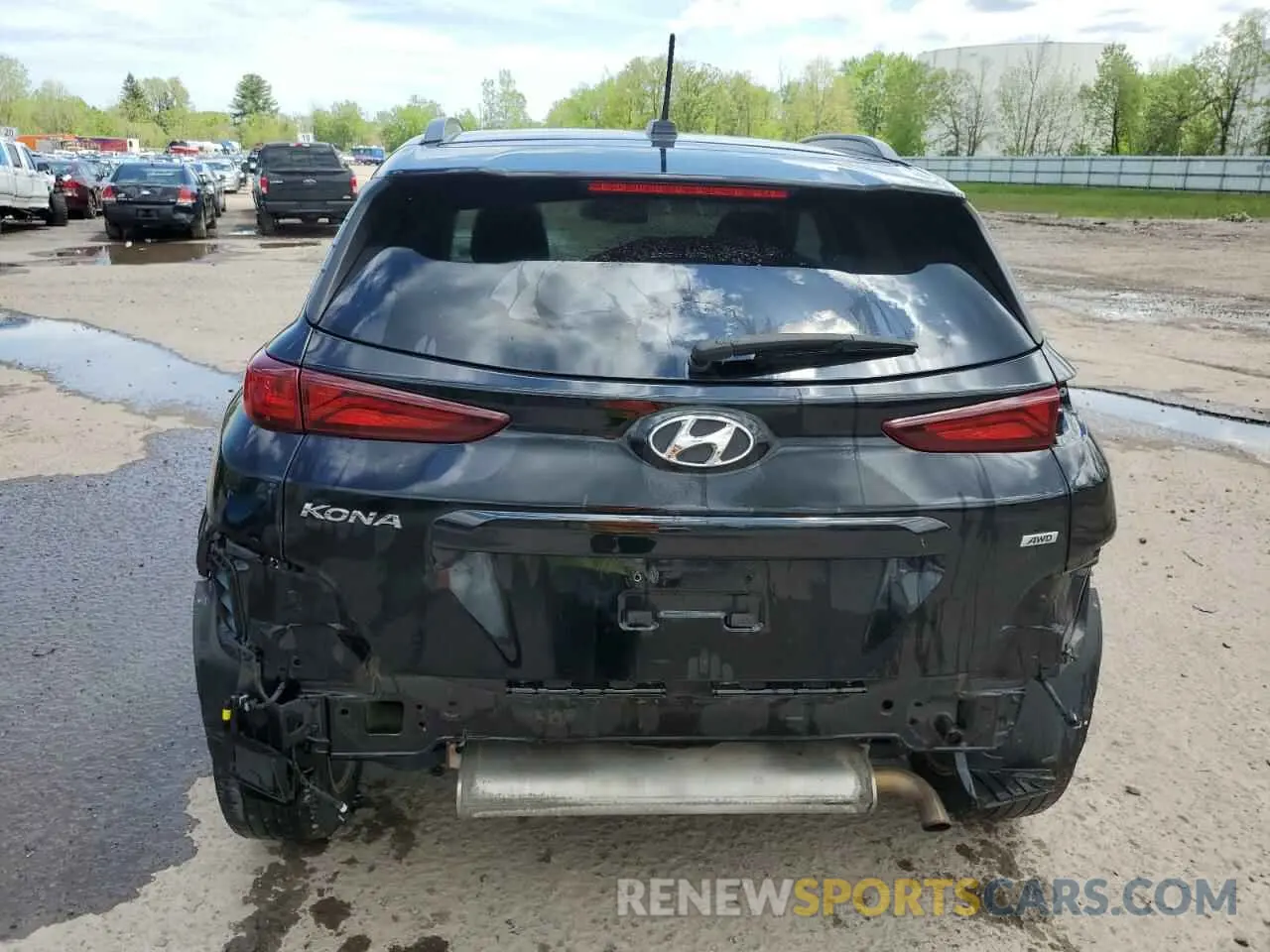 6 Photograph of a damaged car KM8K2CAA4MU611980 HYUNDAI KONA 2021