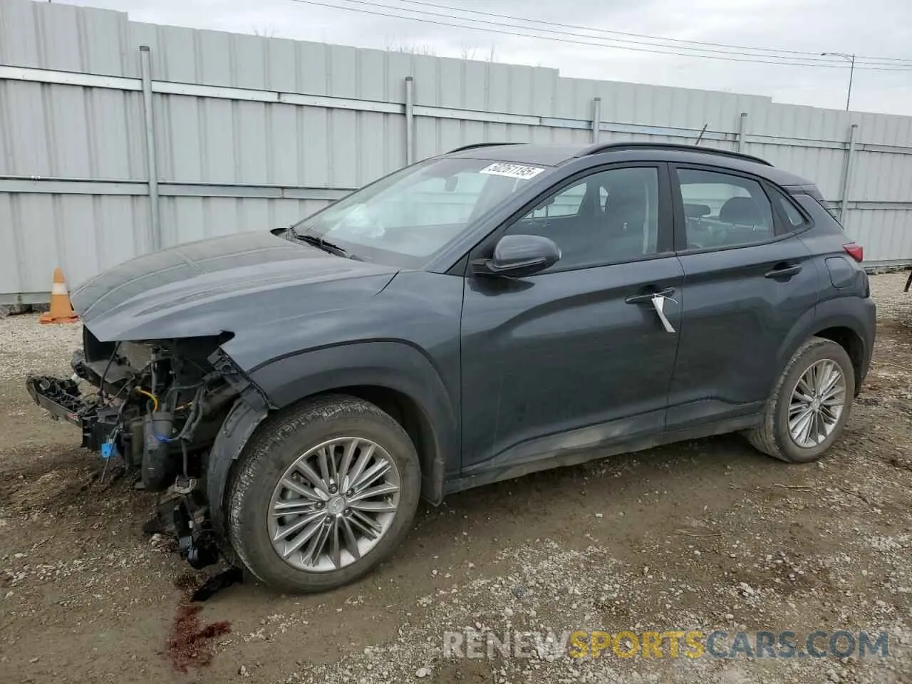 1 Photograph of a damaged car KM8K2CAA4MU622834 HYUNDAI KONA 2021
