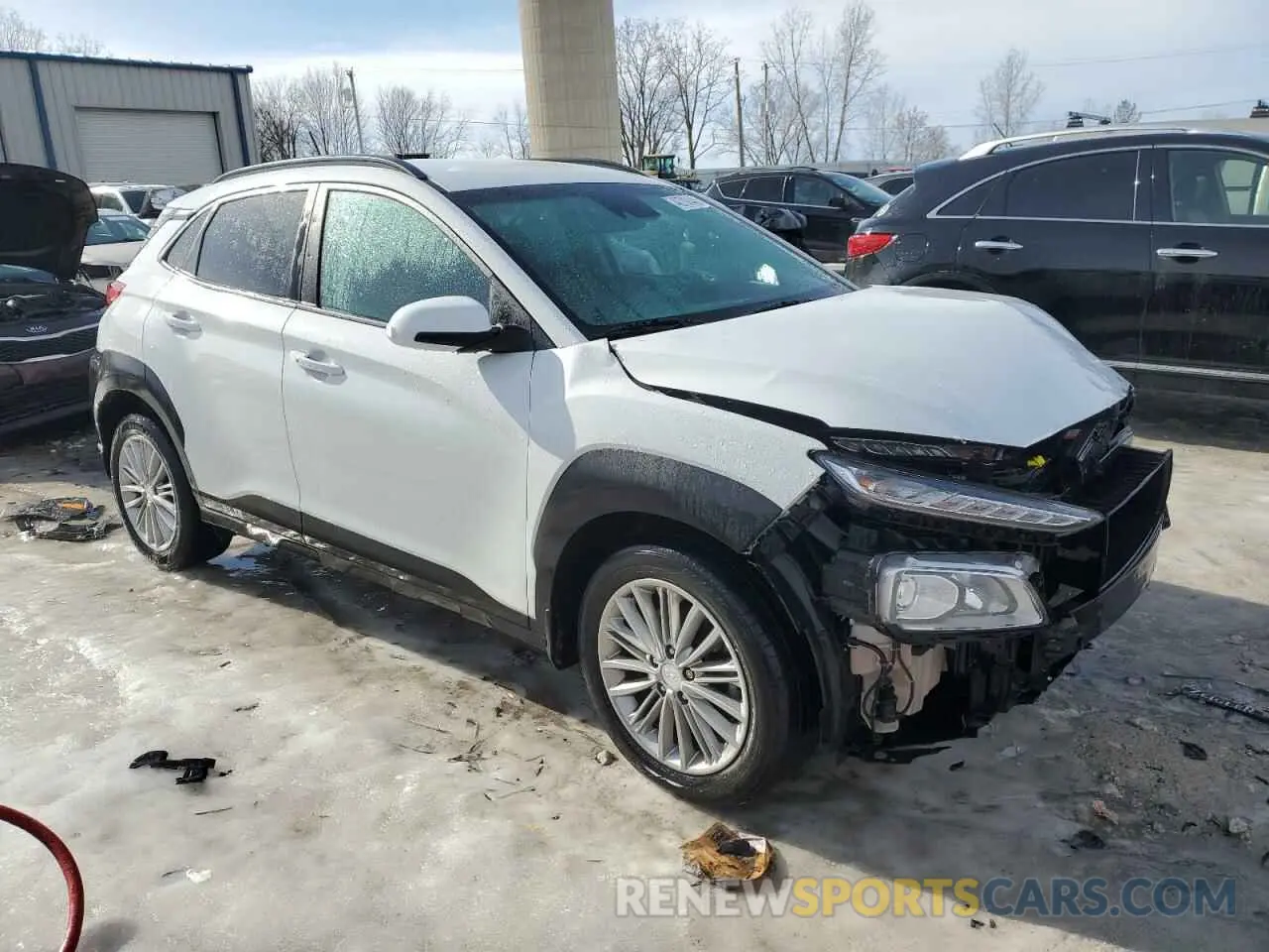 4 Photograph of a damaged car KM8K2CAA6MU602858 HYUNDAI KONA 2021