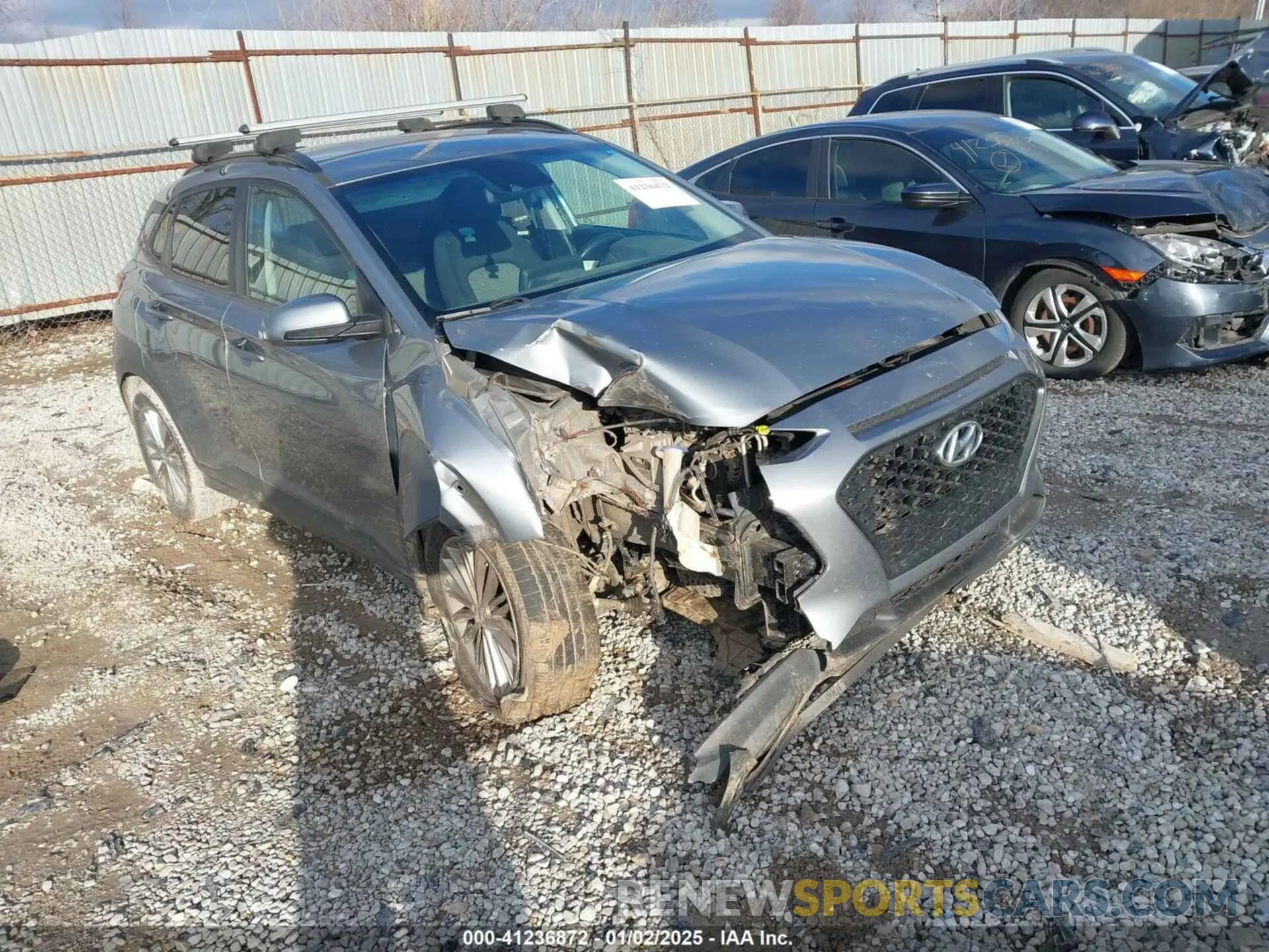 1 Photograph of a damaged car KM8K2CAA6MU690360 HYUNDAI KONA 2021