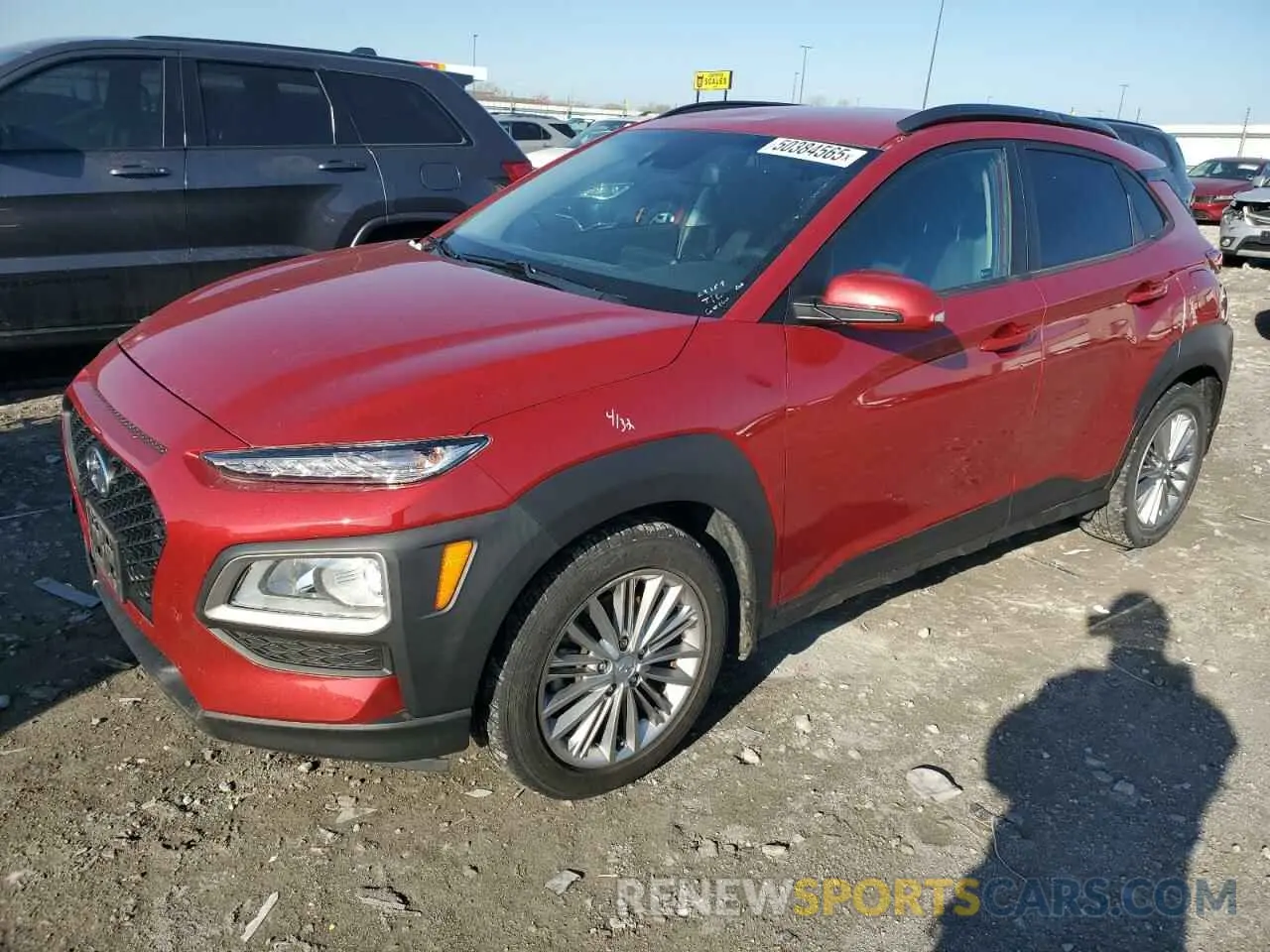 1 Photograph of a damaged car KM8K2CAA7MU649753 HYUNDAI KONA 2021