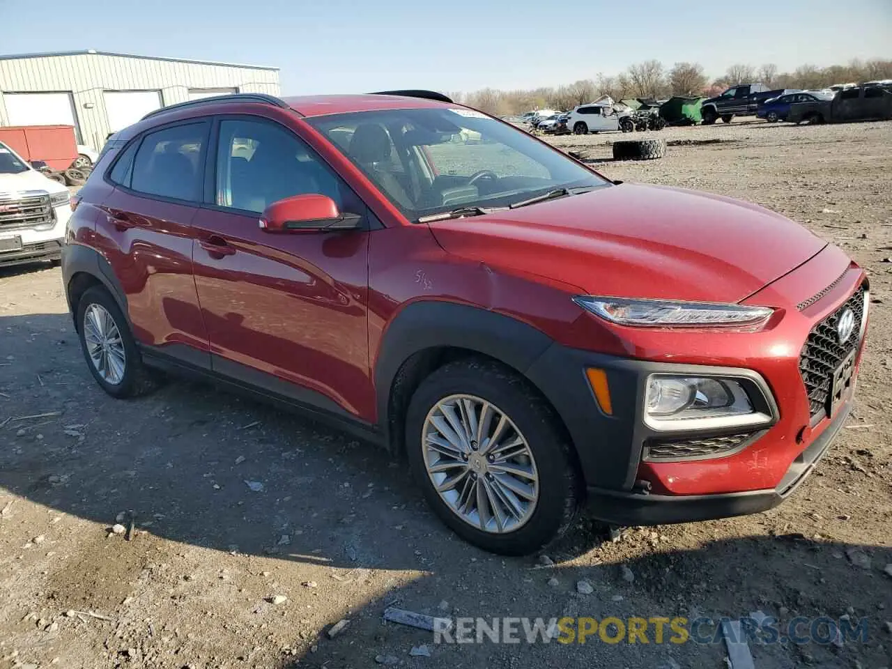 4 Photograph of a damaged car KM8K2CAA7MU649753 HYUNDAI KONA 2021