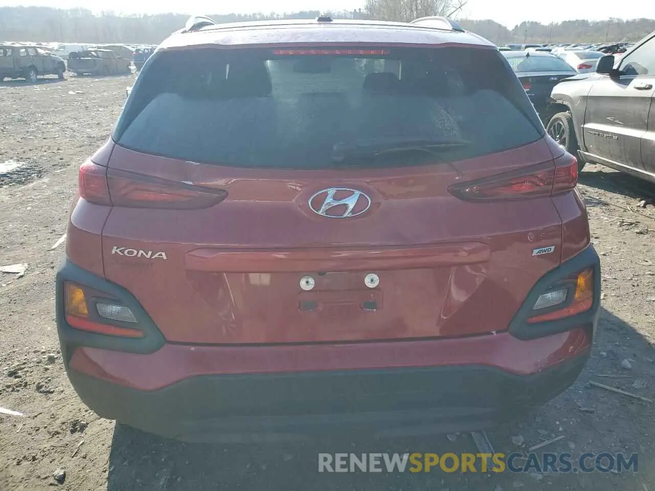 6 Photograph of a damaged car KM8K2CAA7MU649753 HYUNDAI KONA 2021