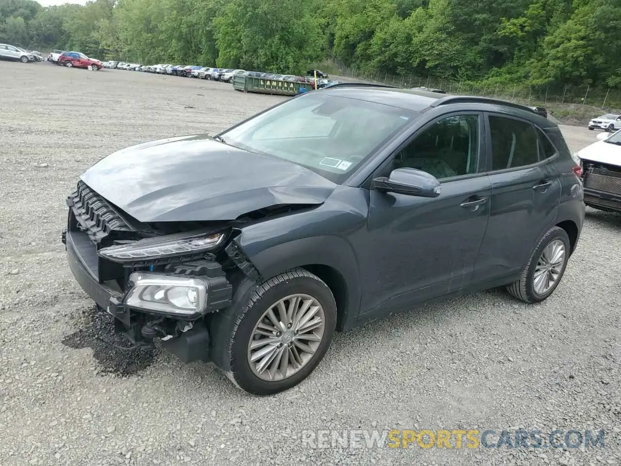 1 Photograph of a damaged car KM8K2CAA7MU687130 HYUNDAI KONA 2021