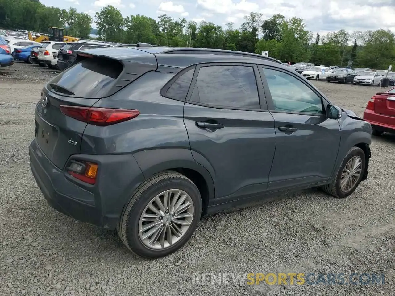 3 Photograph of a damaged car KM8K2CAA7MU687130 HYUNDAI KONA 2021