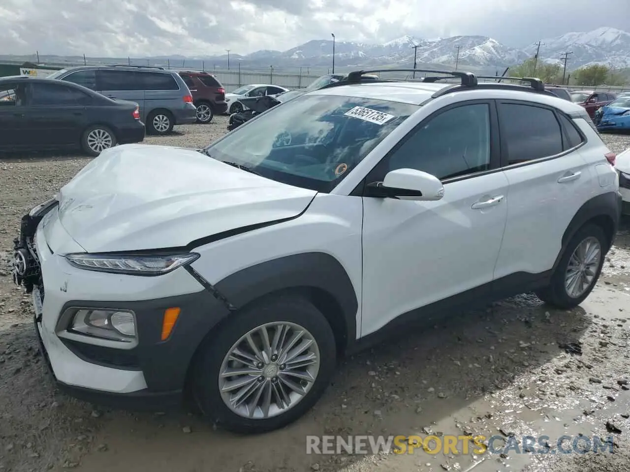 1 Photograph of a damaged car KM8K2CAA8MU599364 HYUNDAI KONA 2021