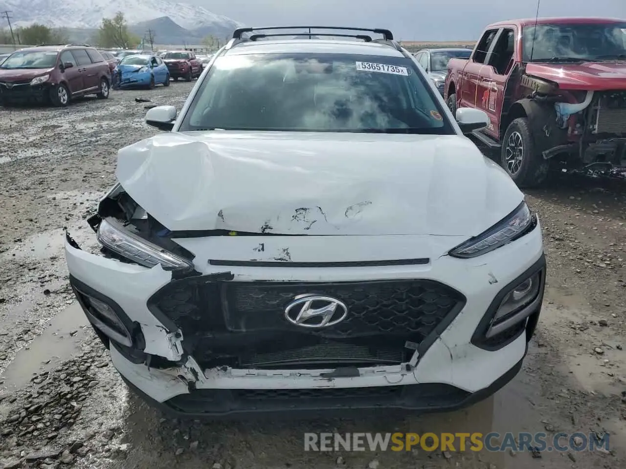 5 Photograph of a damaged car KM8K2CAA8MU599364 HYUNDAI KONA 2021