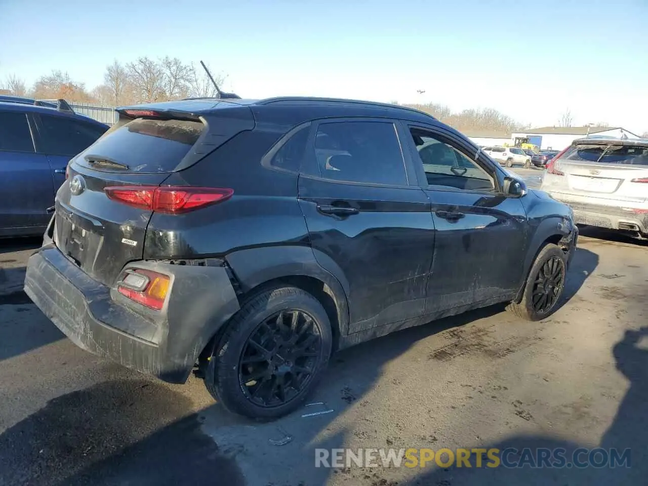 3 Photograph of a damaged car KM8K2CAAXMU607349 HYUNDAI KONA 2021