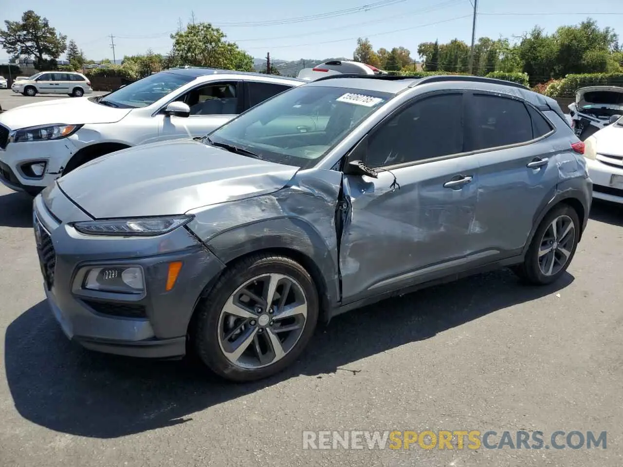 1 Photograph of a damaged car KM8K33A50MU618246 HYUNDAI KONA 2021