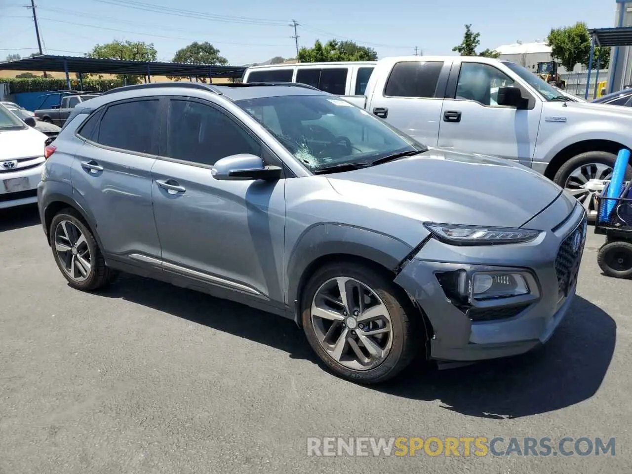 4 Photograph of a damaged car KM8K33A50MU618246 HYUNDAI KONA 2021