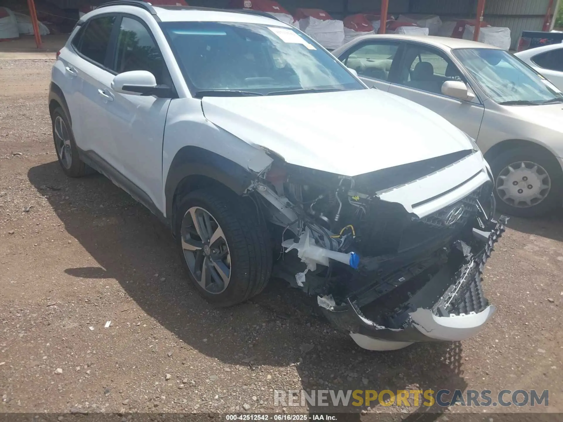 1 Photograph of a damaged car KM8K33A50MU661968 HYUNDAI KONA 2021
